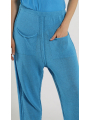 Rundholz - Leinen Strick Hose - 1261727605