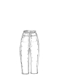 Rundholz - Leinen Strick Hose - 1261727605