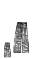 Rundholz - Baggy Viskose Hose - 1261770101