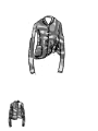 Rundholz - Taillierte Viskose Jacke - 1261771104