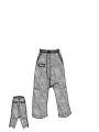 Rundholz DIP - Baggy Viskose Leinen Hose - 1262010124
