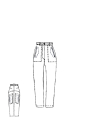 Rundholz DIP - Schmale Leinen Hose - 1262020102