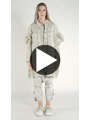 Rundholz DIP - Ballonförmiger Denim Mantel - 1262031211