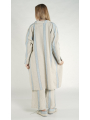 Rundholz DIP - Oversize Leinen Mantel - 1262101204