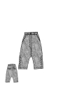 Rundholz DIP - Baggy Viskose Leinen Hose - 1262110126