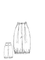 Rundholz DIP - Popeline Hose mit Kellerfalten - 1262260101