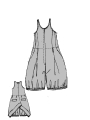 Rundholz DIP - Popeline Overall mit Angeschnittenem Rock - 1262261319