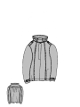 Rundholz DIP - Popeline Rock mit Optik einer Jacke - 1262530316