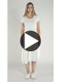 Rundholz DIP - Blumenförmiger Baumwoll voile Rock - 1262580306
