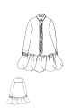 Rundholz DIP - Ausgestelltes Baumwoll voile Kleid - 1262580905