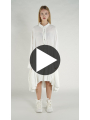 Rundholz DIP - Ausgestelltes Baumwoll voile Kleid - 1262580905