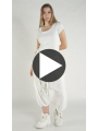 Rundholz DIP - Ballonförmige Leinen Hose - 1262670109