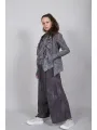 Rundholz DIP - Weite Baumwoll crepe Strickhose - 1262697607
