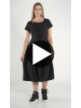 Rundholz Black Label - Bananenförmiges Techno Stretch Kleid - 1263440930