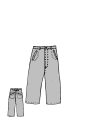 Rundholz - Denim Hose mit tiefer Schritthöhe - 1264030113