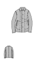 Rundholz - Gerade weite Denim Jacke - 1264031112