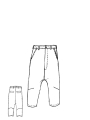 Rundholz - Gerade schmale Leinen Hose - 1264100103