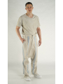 Rundholz - Gerade schmale Leinen Hose - 1264100103