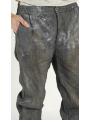 Rundholz - Schmale Viskose Leinen Hose - 1264110115