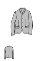 Rundholz - Schmale Viskose Leinen Jacke - 1264111101