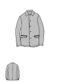 Rundholz - Kastige Viskose Leinen Jacke - 1264111103
