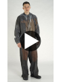 Rundholz - Gerades weites Viskose Leinen Hemd - 1264115514
