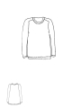 Rundholz - Gerades weites French Terry Shirt - 1264280502