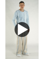 Rundholz - Gerades weites French Terry Shirt - 1264280502
