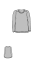Rundholz - Gerades weites French Terry Shirt - 1264280512