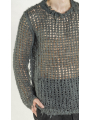Rundholz - Gerader schmaler Seiden Pullover - 1264650701