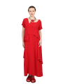 Pal Offner - Kleid - Fluid Dress - Crêpe Georgette - Wild Red - 2501.1101103.140004