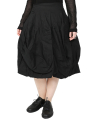 Rundholz - balloon-shaped stretch skirt with bubbles - black - 1251630312