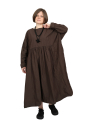 Privatsachen - Kleid Vanmeer - Geräuschebaumwolle - Choco - 252180