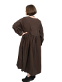 Privatsachen - Kleid Vanmeer - Geräuschebaumwolle - Choco - 252180
