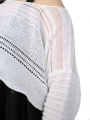 Pal Offner - Pullover - Disarranged Cropped Pullover_Linen Cotton - White - 2501-040202-320015