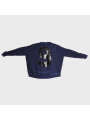 Pluslavie (Plü) - Oversized Cropped Print-Sweater - 2138