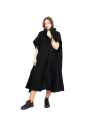 Rundholz DIP - Flared dress with eyelet pockets Virgin wool Black - 2242210910