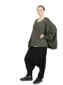 Pluslavie (Plü) - широкий короткий джемпер - Wide Short Sweat Olive