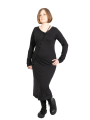 Rundholz Black Label - SchlauchKleid mit Applikationen am Saum Cotton Jersey Black - 2243260908