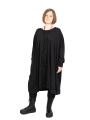 Rundholz Black Label - ShirtKleid mit Applikationen am Saum Cotton Jersey Oversize Black - 2243260903