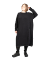 Rundholz Black Label - Sweater dress in balloon shape with zippers Oversize Black - 2243510925