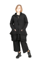 Rundholz Black Label - Fitted cardigan with pockets in rib black - 2243627104