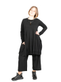Rundholz Black Label - Shirttunika Ballonform mit Tüllabschlüssen am Hals Saum black - 2243331905