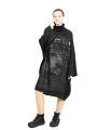Rundholz DIP - Shirt dress with wide sleeves and tone-in-tone print Oversize Black Print - 2242300905