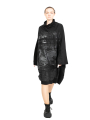 Rundholz DIP - Shirt dress with wide sleeves and tone-in-tone print Oversize Black Print - 2242300905