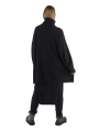 Rundholz DIP - Knitted tunic with turtleneck and fringed edges Merino wool Black - 2242330709