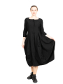 Rundholz Black Label - Balloon dress with gathers in the balloon shape Super Stretch Black - 2243220904
