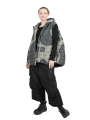 Rundholz Black Label - Jacket with hood and integrated patterned vest padded Jungle - 2243231101