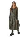 Rundholz Black Label - Ballonförmiges techno-baumwoll-kleid mit kellerfalten am saum - 2243230907