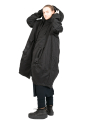 Rundholz Black Label - Coat Parka with hood and integrated patterned vest padded Black - 2243231202